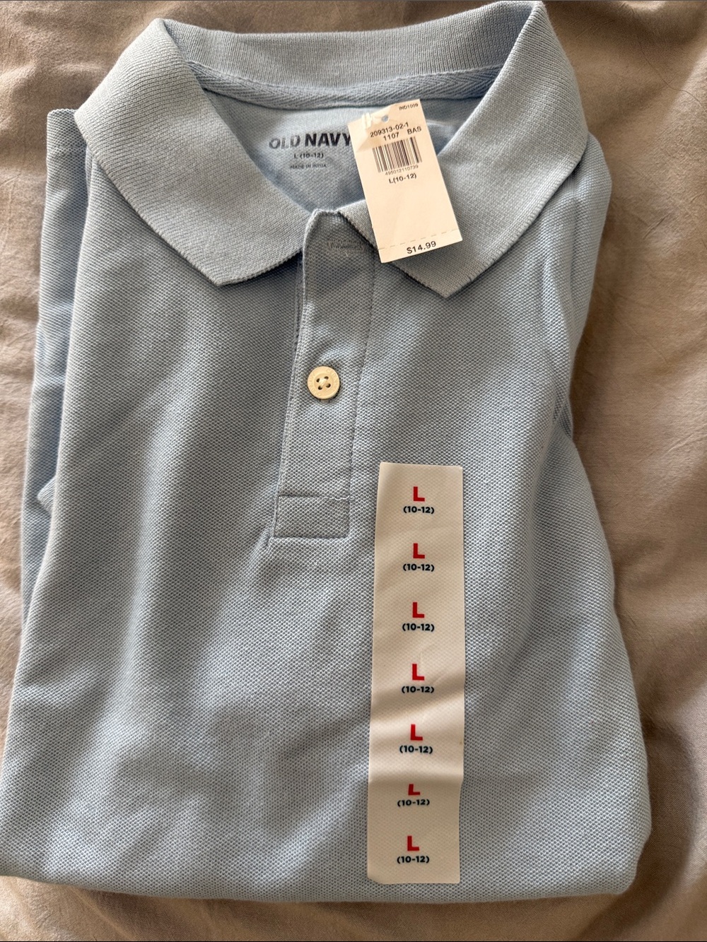 Old Navy Light Blue Polo Shirt